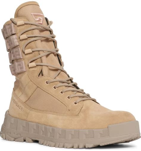 versace boots for men|Versace combat boots army.